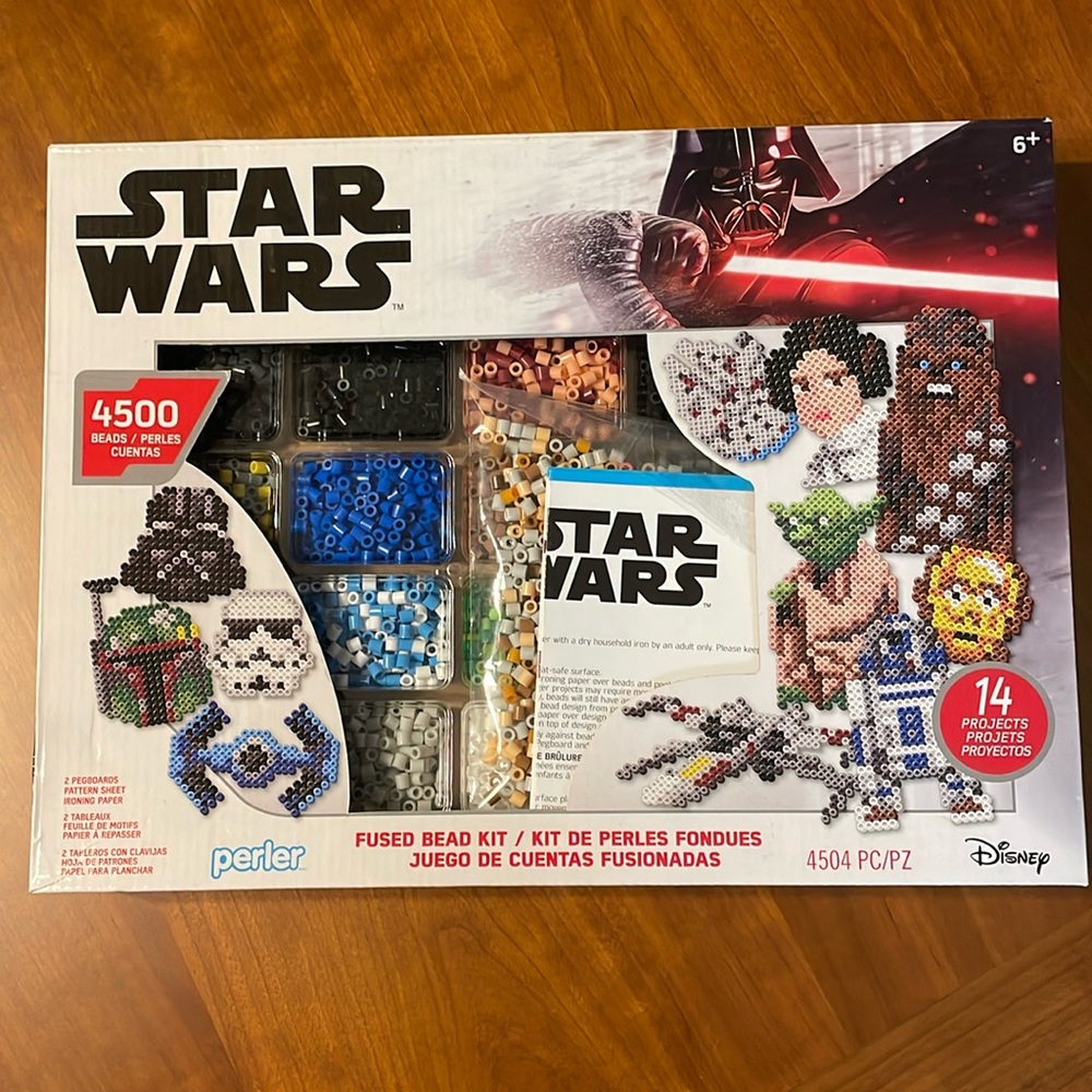 New Perler Star Wars Deluxe Box Fused Bead Kit, Ages 6 and up, 4504 Pieces: